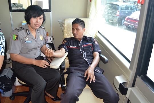 Polda Gelar Donor Darah