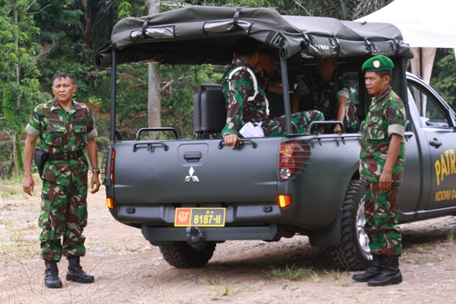 Kodim 0409 RL Patroli  Jalur Curup-Linggau