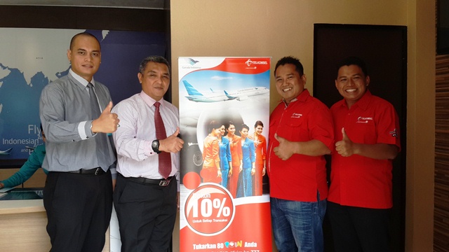 Diskon 10% Tiket Pesawat Garuda Indonesia Bagi Pelanggan Telkomsel Bengkulu