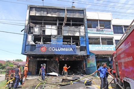 Usut Kebakaran Ruko Columbia, Polres Datangkan Tim Labfor dari Jakarta