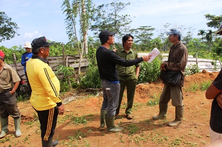 Pemasangan Patok Aset Pemda Dihadang Warga