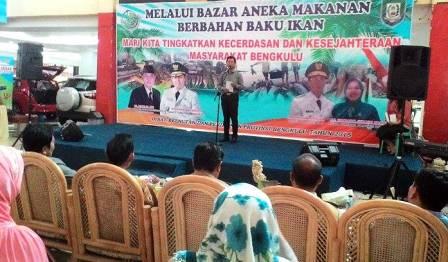 Gubernur Bengkulu Buka Bazar Makanan Berbahan Baku Ikan