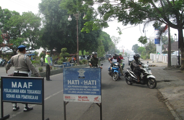 Satlantas Polres Rejang Lebong Jaring 29 Pelanggar