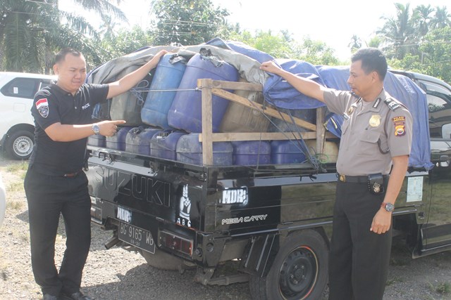 1,6 Ton BBM Ilegal Diamankan Polres  Bengkulu Selatan