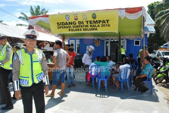 Pelanggar Sidang Ditempat