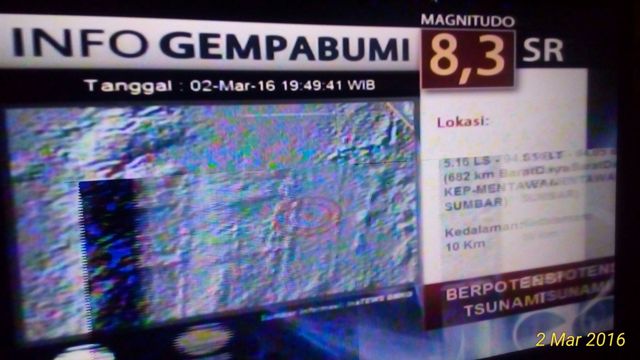 Breaking News: Gempa Mentawai Potensi Tsunami