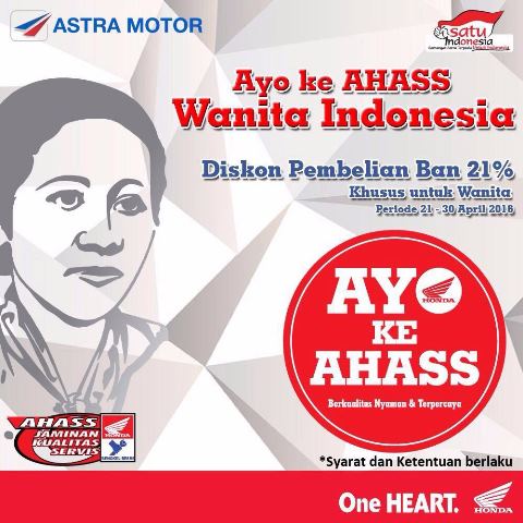 Hari Kartini, Astra Motor Berikan Benefit Spesial untuk Wanita