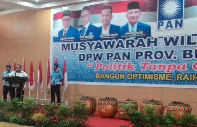 Zulkifli Hasan Buka Muswil ke IV DPW PAN Provinsi Bengkulu