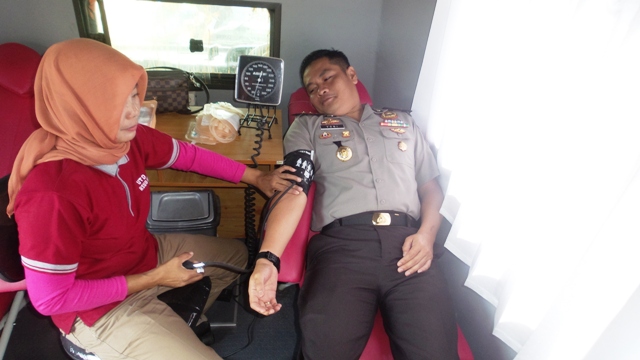 Kapolres Bengkulu Selatan Donor Darah