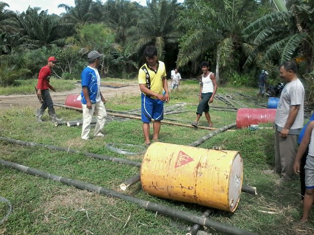 Desa Lubuk Sanai III Buat Keramba