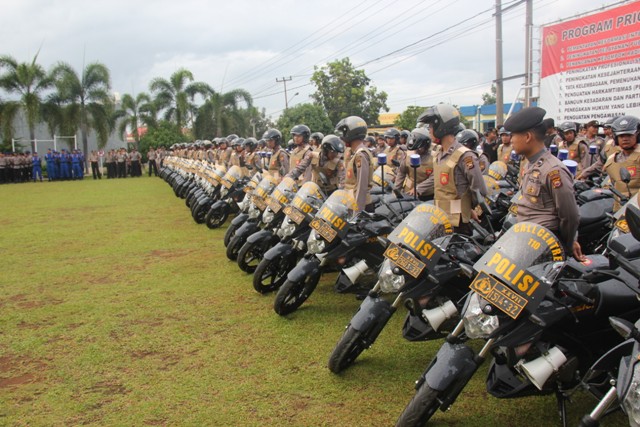 Belasan Motor Patroli Diserahkan