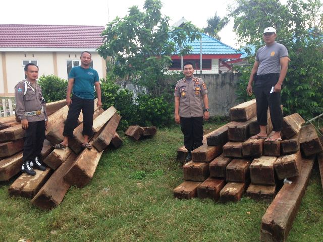 Lagi,  14 Kubik Kayu Ilegal Diamankan