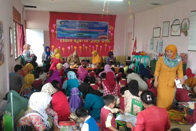 Tingkat Kreatifitas dan Imajinasi Anak, Paud Witri Gelar Lomba Mewarnai