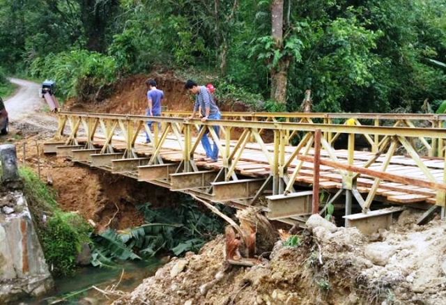 Jembatan Rindu Hati Dibangun Permanen