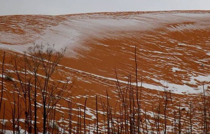 Setelah 37 Tahun, Salju pun Turun di Gurun Sahara