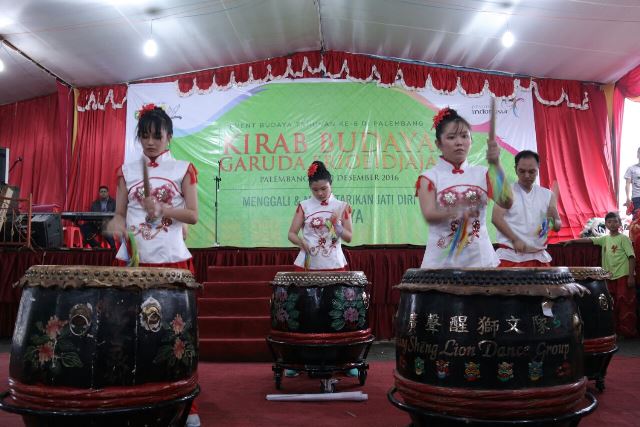 Heboh, Kirab Budaya Garuda Srioeidjaja 2016 di Palembang