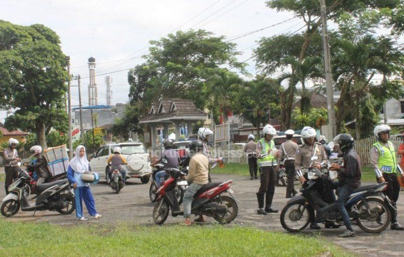 Puluhan Motor Terjaring Razia