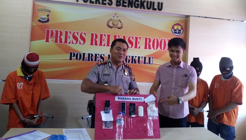 Polres Bengkulu Bekuk 4 Bandar Narkoba