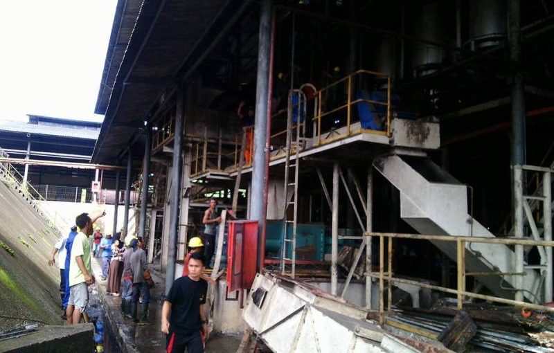 Pabrik Sawit Terbakar