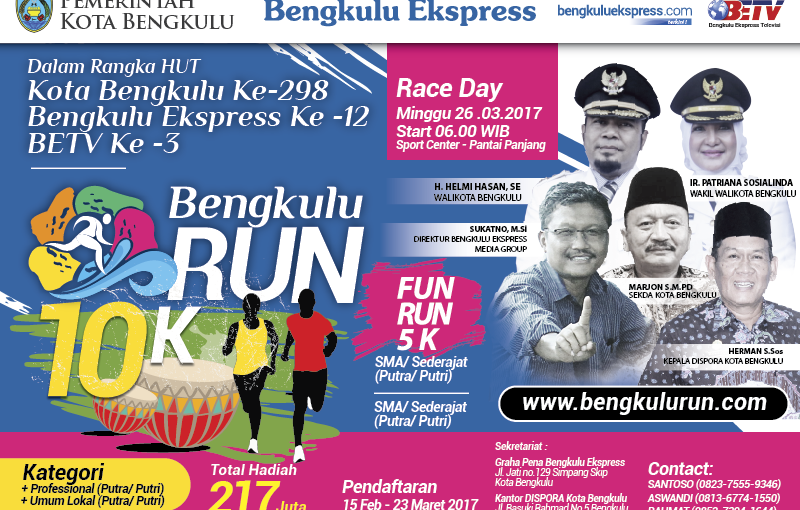 Bengkulu RUN Hari ini Mulai Pendaftaran