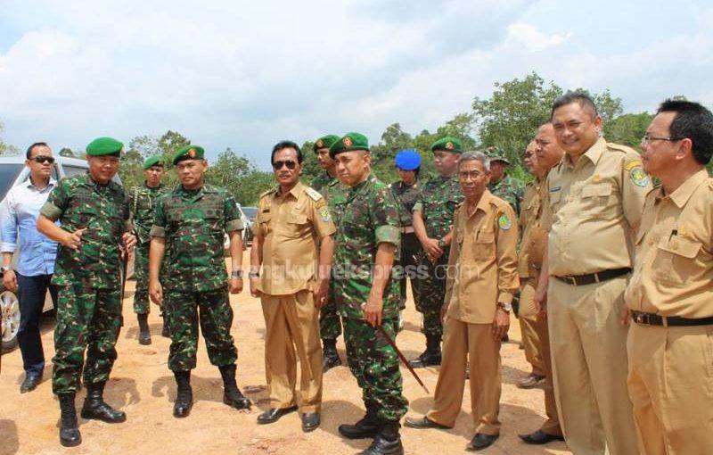 Pangdam II Sriwijaya Pantau Lahan Denzipur