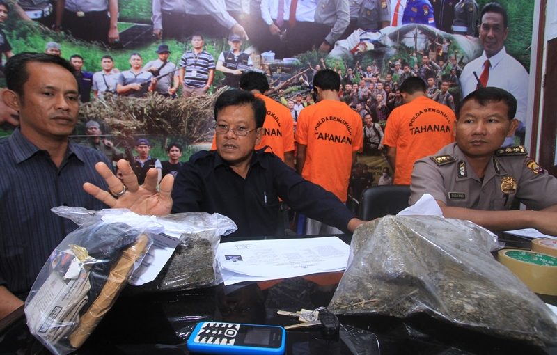 Komplotan Pencuri Motor Digulung Ganja Aceh Diamankan