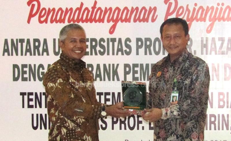 Bank Bengkulu dan  Unihaz Jalin Kerjasama