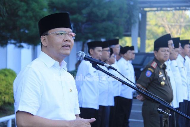 Gubernur Diamankan KPK, Wagub Pimpin Apel Pagi