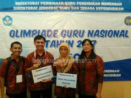 Guru Bengkulu Sabet Emas dan Perak Dalam Ajang Olimpiade Guru Nasional