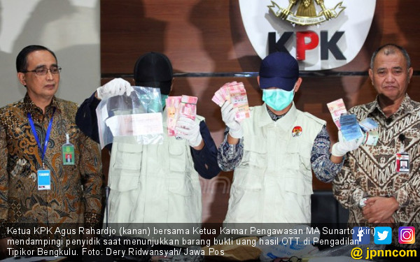 KPK Tetapkan 3 Tersangka Hasil OTT Rp 125 Juta di Bengkulu