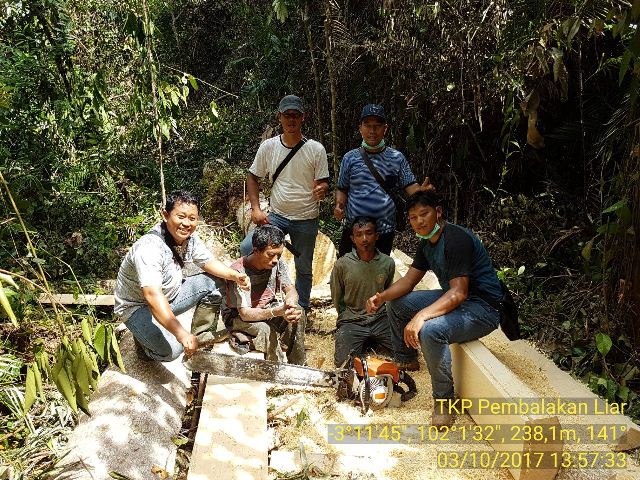 2 Pelaku Illegal Logging Diciduk Polres Bengkulu Utara