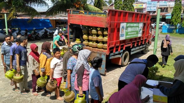 Harga Gas Melon Tinggi, Disperindag Kota Bengkulu Gelar Operasi Pasar
