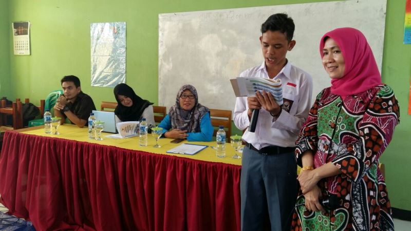 Dewi Coryati Sosialisasi Empat Pilar di SMAN 11 Kota Bengkulu