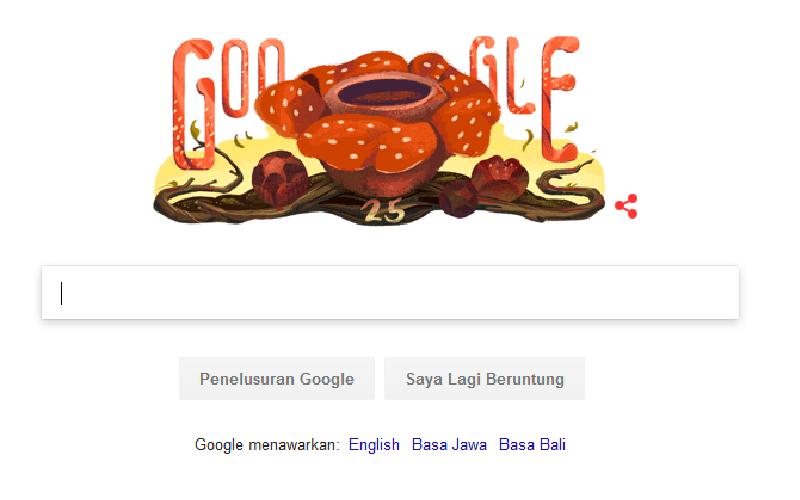 Ini Alasan Rafflesia Arnoldii Jadi Google Doodle Hari Ini