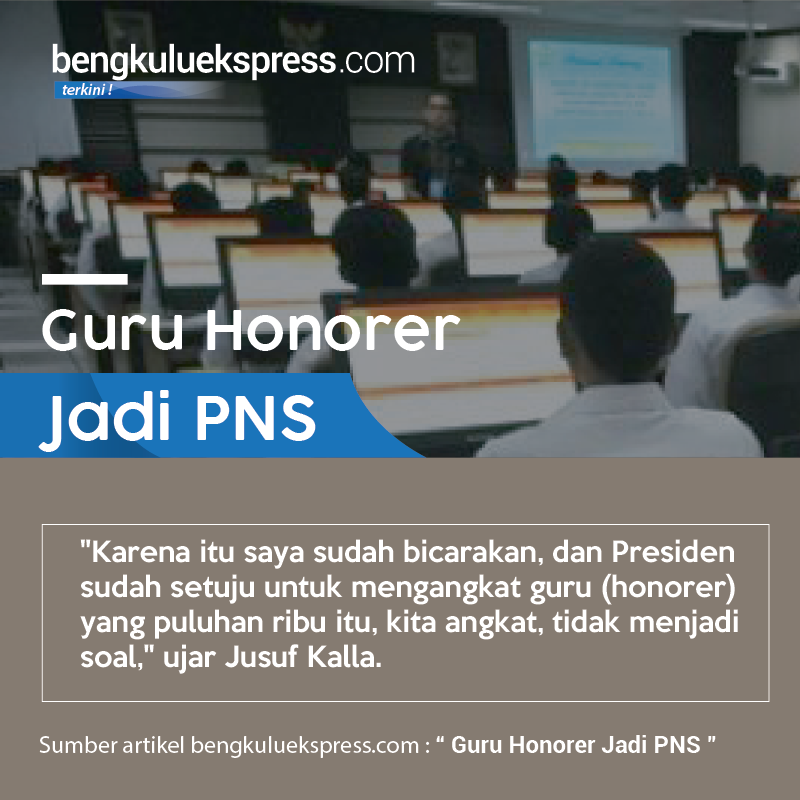 Guru Honorer jadi PNS