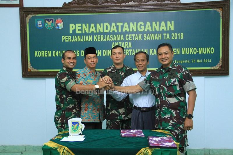 Korem Cetak 400 Ha Sawah di Mukomuko