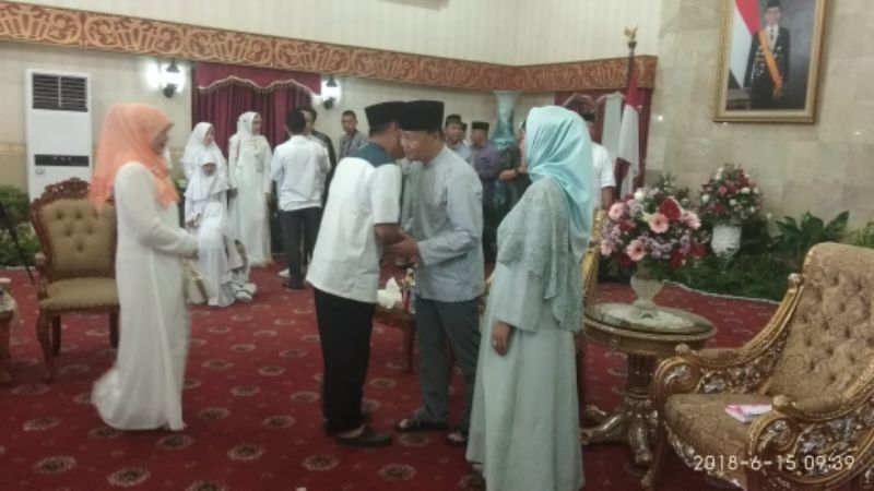 Plt Gubernur Bengkulu Open House di Gedung Daerah