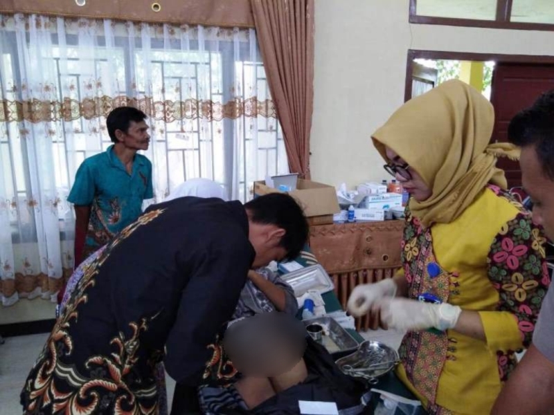 50 Anak Teriak Histeris Disunat Massal Polres Lebong