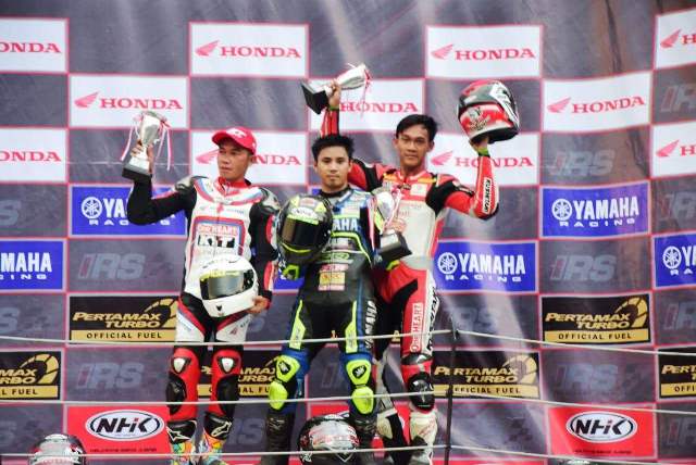 Awhin Sanjaya Kembali Naik Podium Bersama Honda CBR250RR