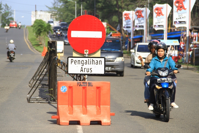 Polres BengkuluTerapkan Rekayasa Lalu Lintas