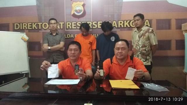 Dua Pria Tersangka Pengedar Sabu di Bengkulu Dibekuk