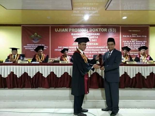 Dosen IAIN Bengkulu Raih Gelar Doktor Ilmu Dakwah