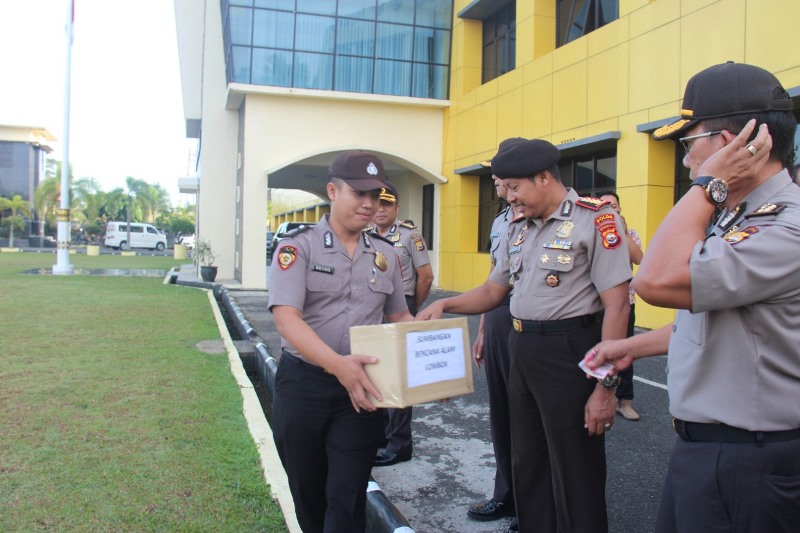 Polda Galang Dana Lombok