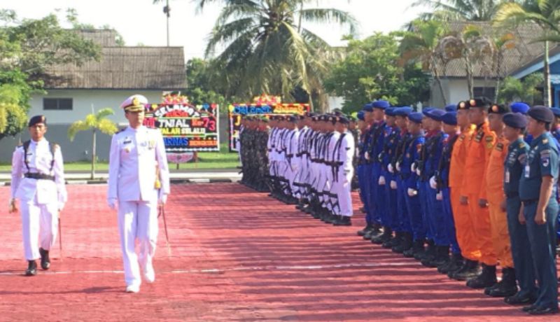 Lanal Bengkulu Gelar Upacara HUT ke-73 TNI AL