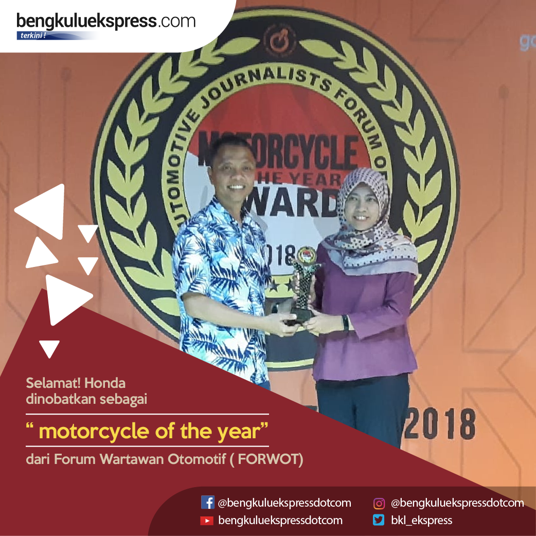 Honda PCX Hybrid Dinobatkan Sebagai FORWOT Motorcycle of the Year 2018