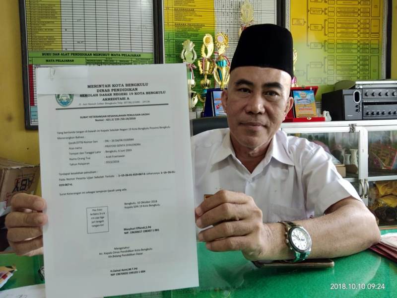 Ijazah Salah, Wali Murid Datangi SDN 19