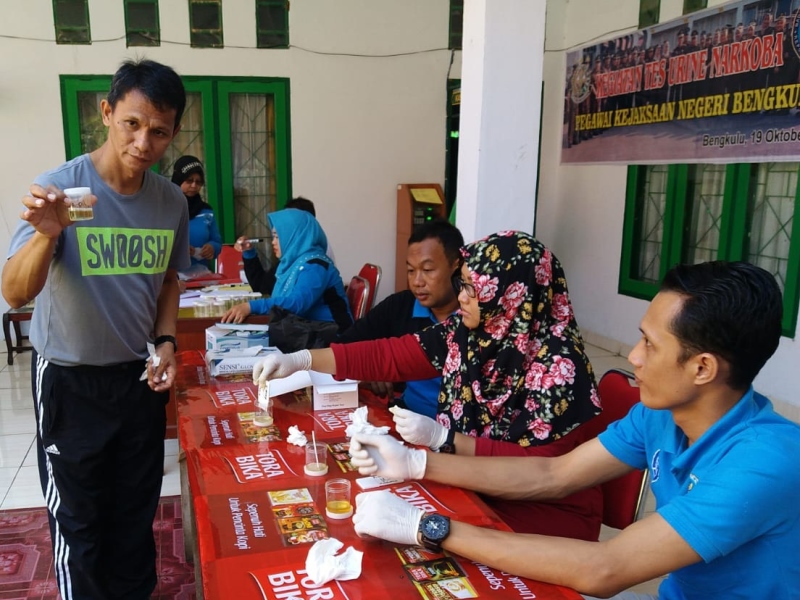 Tes Urine, Puluhan Jaksa Negatif Narkoba