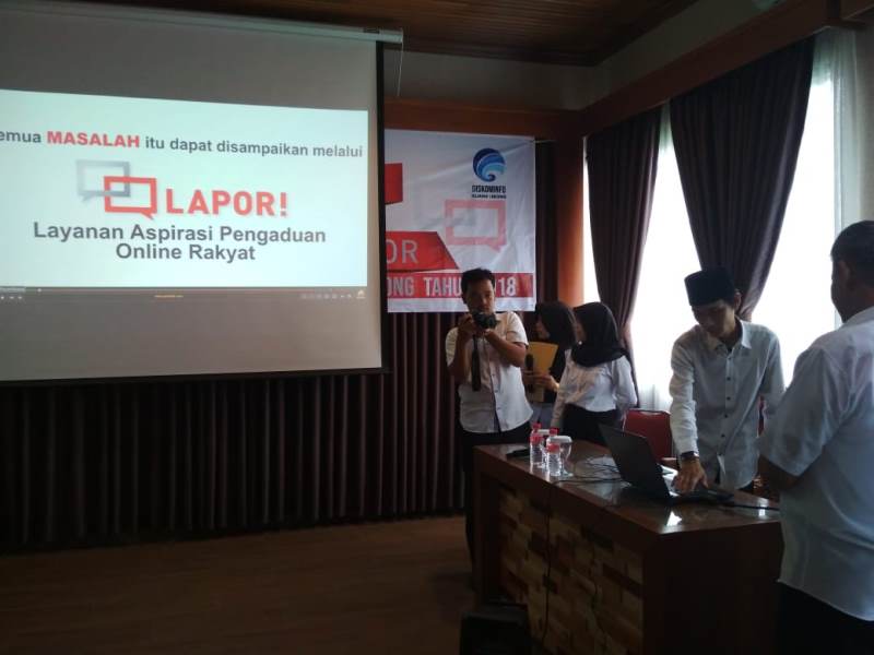 Diskominfo Launching Aplikasi Lapor