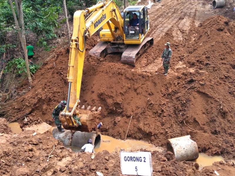 Pembangunan Gorong-Gorong Capai 80 %