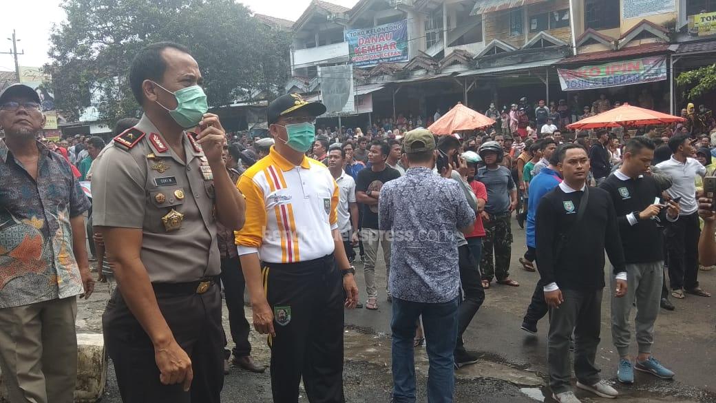 Gubernur dan Kapolda Bengkulu Cek Kebakaran PTM